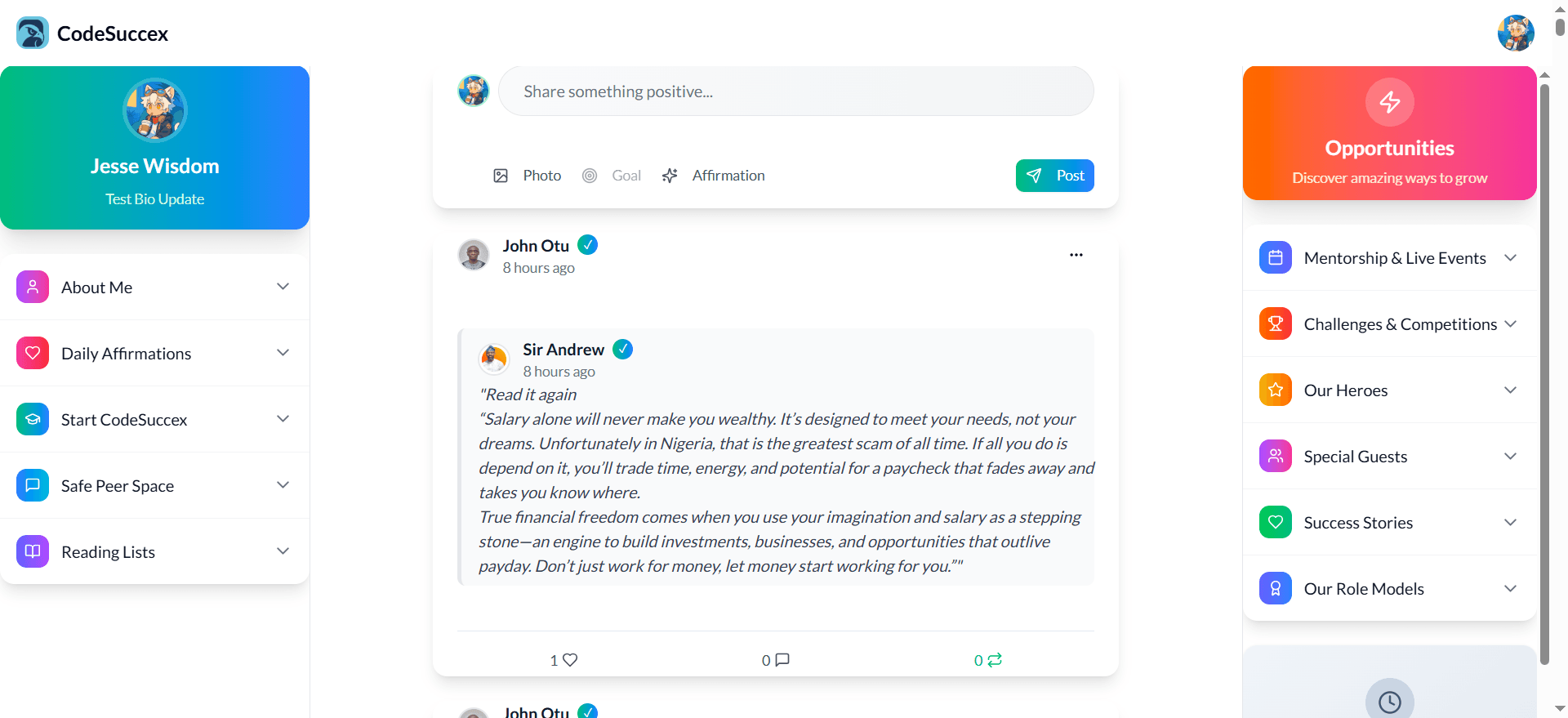 CodeSuccex screenshot 2
