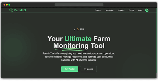 Farmlinx AI Dashboard main image