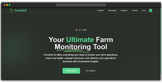Farmlinx AI Dashboard preview